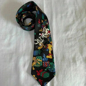 Vintage Disney Mickey Mouse Tie Mickey Unlimited Christmas Goofy Minnie Mouse
